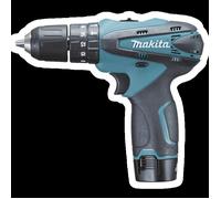 Makita Tournevis à percussion sans fil Li-ion 10,8V/1,3Ah HP330DWE