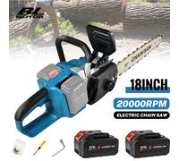 Makita - tronçonneuse électrique sans fil de 18 pouces, outils de travail du bois pour branche de verger, coupeur portatif pour batterie Avec 2 batteries
