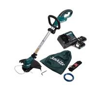 Makita UR 100 DSAE Coupe-bordures sans fil 10,8V + 2x batterie 2,0Ah + chargeur + 1x tête à fil et accessoires