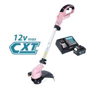 Makita UR 100 DZP Coupe-bordures sans fil 12 V max. 260 mm rose Solo - sans batterie, sans chargeur