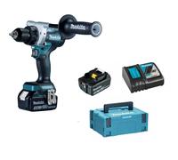 Perceuse-visseuse 18V DDF492ZJ + 2 batteries BL1850B 18V 5 Ah + chargeur rapide DC18RC MAKITA