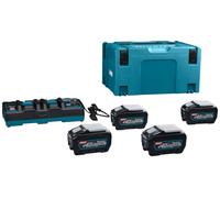 Makita XGT 40V Max Li-ion Set De Démarrage - 4 Batteries 5,0 Ah - + Duol Vein In Mbox