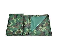 MAKIVI Bâche en Toile, Robuste 450 g/m² bâche imperméable à l'extérieur Vert Camouflage bâche pour Voiture Bateau Camping Bois de Chauffage tas de Bois avec œillets (Size : 1.2x1.8m)