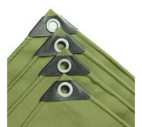 MAKIVI Bâche imperméable 1x2m 1.5x2m 2x2m 2x3m 3x4m 3x6m 5x6m Couverture en Toile Verte avec Anneaux métalliques, Feuilles de Protection, bâche de Voiture, bâche Polyvalente (Size : 2x2m)