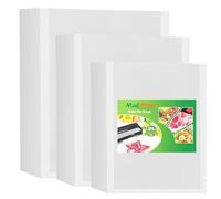 MakMeFre 300 Sacs 100 de Chaque Taille 15x25cm et 20x30cm et 25x33cm Pour Machine Sous Vide,Sac Sous Congelation Vide Alimentaire sans BPA