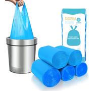 MakMeFre Noir Sac Poubelle 15 Litres,Sac Poubelle Haute Résistant(150Unités,Bleu)