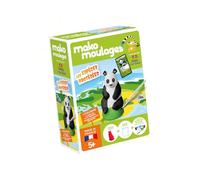 Mako moulages - Le Panda Géant - kit de Loisirs créatif - Plâtre et Peinture - 1 Moule en Latex Rouge - Contient 1 Carte Bioviva Défis Nature - Made in France - A partir de 5 Ans - 39113