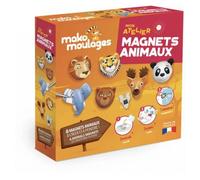 Mako Moulages - Mon Atelier Magnets Animaux - 1 moule de 6 empreintes - Kit de Loisirs créatifs - Made in France - A partir de 5 ans - Jeu d’Eveil - Motricité Fine - 39095