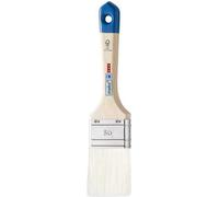 MAKO Pinceau plat, pour laques, manche en bois naturel, laiton