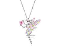 MAKOBLESSMOMO collier elfe pour filles femmes collier pendentif cristal cadeaux bijoux cadeaux pour filles fille petite-fille nièce anniversaire