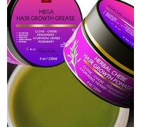 MAKOF BEAUTY Chebe Magic Hair Growth Fat avec Tchad Bio, Romarin, Feuille de Moringa et Herbes ayurvédiques Stimule le cuir chevelu pour une croissance rapide