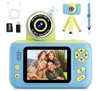 Makolle Caméra pour enfants de 3 à 8 ans, rose, 1080p HD vidéo, carte SD 32 Go, durable et sûre, parfaite pour les cadeaux d'anniversaire et de Noël