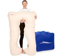 MAKOSAS Oreiller Confort Original - Coussin Doudou Orthopédique Premium | Oreiller de Corps | Coussin pour dormeur latéral - Meilleur Sommeil & Soulagement des maux de Dos, 100 x 150 cm