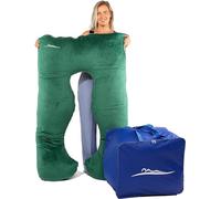 MAKOSAS OreillerConfort Original - Premium Orthopédique Coussin - Coussin de Corps - pour Un Meilleur Sommeil et Contre Les maux de Dos - 100x150cm (Micropeluche - Vert)