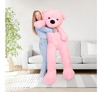 MAKOSAS Ours en peluche douillet pour enfants (rose, 180 cm)