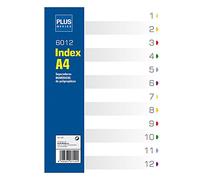 Makro Paper HJ-12P Lot de 12 intercalaires alphabétiques en polypropylène A4
