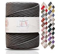 Makromecity, Cordon en polyester macramé de qualité supérieure 5 mm x 94,8 m 5 mm - Cordon en polypropylène pour macramé, loisirs créatifs, pour suspensions murales, sacs, sous-plaque, tapis