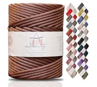 Makromecity, Cordon en Polyester macramé de qualité supérieure 5 mm x 94,8 m 5 mm - Cordon en polypropylène pour macramé, Loisirs créatifs, pour suspensions murales, Sacs, sous-Plaque, Tapis (cuivre)