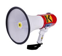 Makson Mégaphone MKS60 60W Porte-voix de 60W avec lecture MP3 USB/SD, sirène, prise auxiliaire de 3,5mm et portée de 1200m pour la projection de la