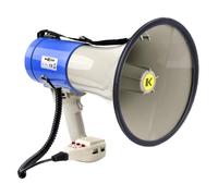 Makson Mégaphone MKS60B 60W Porte-voix de 60W avec portée de 1200m, lecteur multimédia, Bluetooth et sirène d'urgence, conçu pour l'intérieur et