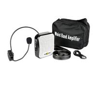 Makson MKS-10VOX Amplificateur voix 10W Amplificateur de voix portable 10W avec lecteur multimédia intégré, conçu pour les formations, les