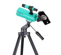 Maksutov-Cassegrain Télescope Mak60 pour enfants et adultes 750 x 60 mm, compact et portable pour voyage, télescope d'astronomie débutant avec trépied réglable et adaptateur de téléphone