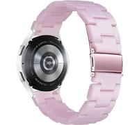 MaKTech 20mm Bracelet Léger en Résine avec Fermoir en Acier Compatible avec Samsung Galaxy Watch 7 FE 6 5 4,40/42/43/44/45/46/47mm,Huawei GT 4/3-41/42mm (Rose)