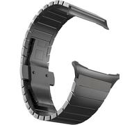 MaKTech Bracelet en Acier Inoxydable,Bracelet Métallique avec Boucle Déployante et Connecteur sans Interstice,pour Samsung Galaxy Watch 8 40/44mm & Classic 46mm [2025] (Gris)