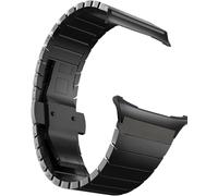 MaKTech Bracelet en Acier Inoxydable,Bracelet Métallique avec Boucle Déployante et Connecteur sans Interstice,pour Samsung Galaxy Watch 8 40/44mm & Classic 46mm [2025] (Noir)