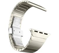 MaKTech Bracelet en Acier Inoxydable pour Apple Watch,Bracelet Maillon Métallique de Remplacement de 24mm de Large,pour Apple Watch Ultra 2 49mm/Ultra 49mm (Titane)