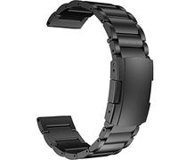 MaKTech Bracelet en Titane,Bracelet à Bande Métallique Léger de 22mm,pour Samsung Galaxy Watch 3 45mm/46mm,HuaWei Watch 4/3 & Ultimate/GT 4/3 46mm Pro,Amazfit GTR 3/2 (Noir)