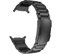 MaKTech Bracelet en Titane,Bracelet Métallique avec Connecteur sans Interstice,pour Samsung Galaxy Watch Ultra 47mm [2025]/[2024] (Noir)