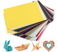 MAKTSAM Lot de 200 feuilles de papier cartonné épais 230 g/m² A4, 21 x 29,7 cm, 20 couleurs vives, papier artisanal coloré pour projets de bricolage, scrapbooking, décorations créatives