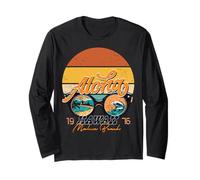 Makua Beach Oahu Hawaii Rétro Amour Vintage Island 1976 Manche Longue