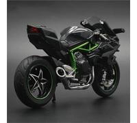 MAKUTU Modèle réduit de moto 1:12 Pour Kawasaki H2R Alliage Course Moto Simulation Métal Rue Modèle Son Et Lumière Collection Jouet Cadeau(Nero)