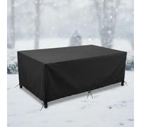 MaKYSS Housse de Table de Jardin Imperméable, Bâche de Protection Extérieure Anti-UV - pour Mobilier de Jardin, Résistante aux Intempéries 600D Oxford 200x100x75cm