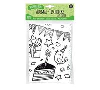 Mal Mich Bunt Ausmal-Tischdecke aus Papier Happy Birthday