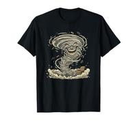 Mal Tornado Twister Sourire Tempête Face Dessin animé T-Shirt