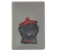 Mala 622 12 Portefeuille en cuir pour cartes RFID Motif chien Maltipoo Cavapoo 11 x 7,5 cm, gris, S, porte-cartes