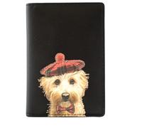 Mala 622 12 Portefeuille en cuir pour cartes RFID Motif chien Maltipoo Cavapoo 11 x 7,5 cm, Noir , S, porte-cartes