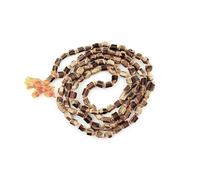 Mala en bois Tulsi - 108 perles - Collier de prière et de méditation - Fabriqué à la main - Idéal pour le Japa, le yoga, la pleine conscience et la méditation spirituelle