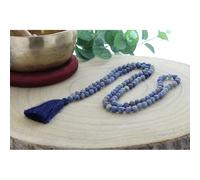 Mala en quartz bleu 108 perles