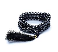 Mala hématite de qualité AA 108 perles + poche -- 0.7 cm