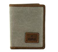 Mala Leather Canvas & Hunter Porte-billets, cartes et carte d'identité en cuir - Protection RFID avec 2 sections pour billets, 6 emplacements pour cartes, 2 fenêtres pour carte d'identité - Cactus 10