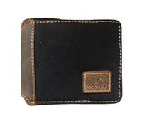 Mala Leather Canvas & Hunter Portefeuille en cuir avec fermeture éclair autour - Protection RFID, 6 emplacements pour cartes, compartiment pour billets, poche zippée pour pièces de monnaie, fenêtre
