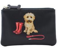 Mala Leather Coco's Walk Collection Porte-monnaie en cuir souple RFID 4324_12, bleu marine, One Size, Moderne