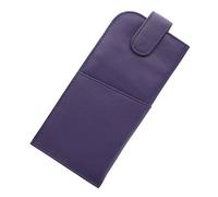 Mala Leather Étui à Lunettes en Cuir Nappa Souple et Mince avec Fermeture Languette 5104_14m Violet