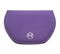 Mala Leather Étui à lunettes magnétique unisexe super fin en cuir véritable avec fermeture magnétique - S'adapte à la plupart des lunettes, violet, 12.5 x 8.5 Centimeters