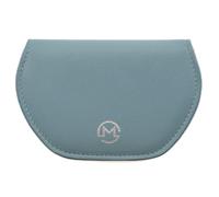 Mala Leather Étui à lunettes magnétique unisexe super fin en cuir véritable avec fermeture magnétique - S'adapte à la plupart des lunettes, bleu acier, 12.5 x 8.5 Centimeters