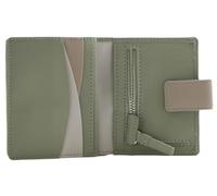 Mala Leather Kora Collection Petit portefeuille en cuir RFID 3702_45, Vert, One Size, Moderne